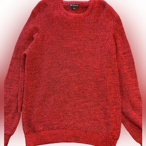 INC International Concepts Red Women's Crew Neck Sweater